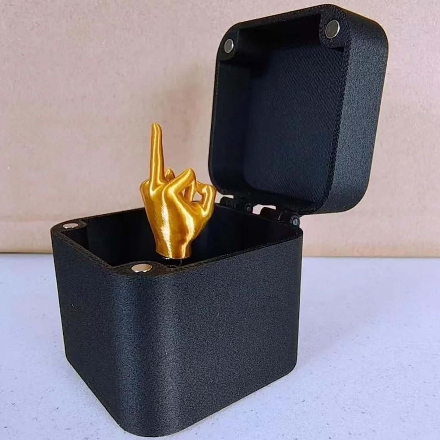 Middle Finger in a Box – Funny Gag Gift Prank Toy for Adults