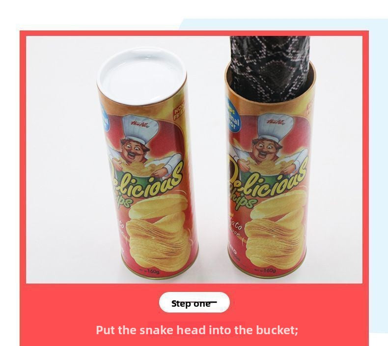Realistic Snake in Chips Can Prank – Hilarious Gag Gift for Friends