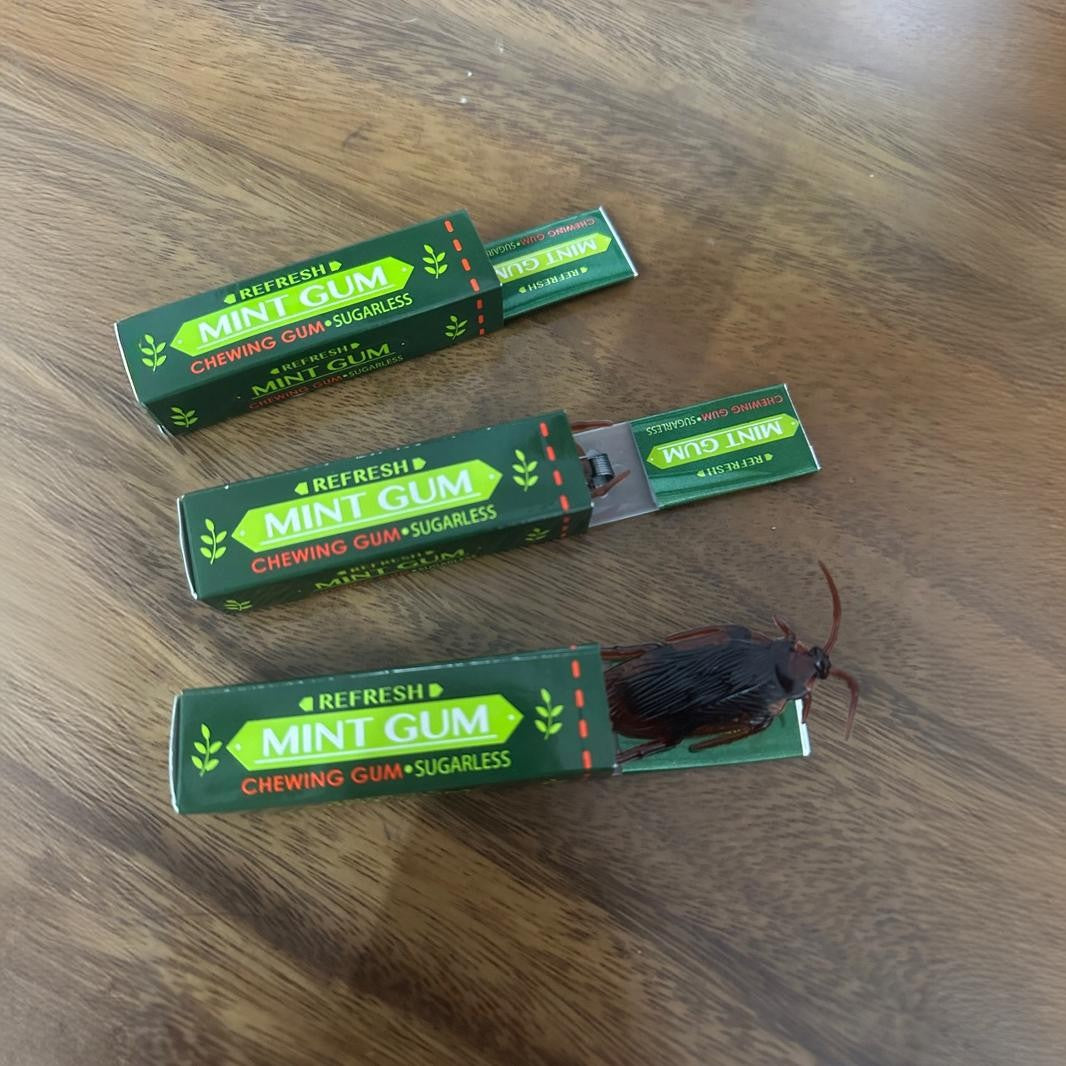 Realistic Cockroach Gum Prank – Funny April Fools Joke Toy
