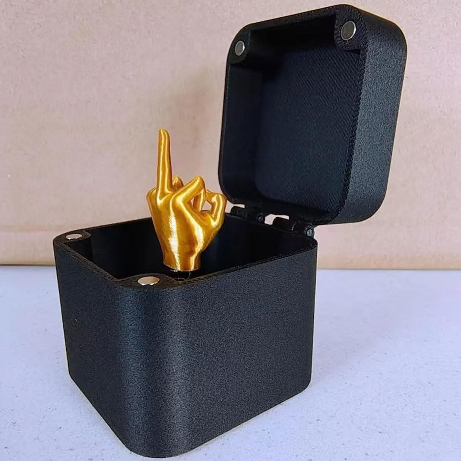 Middle Finger in a Box – Funny Gag Gift Prank Toy for Adults