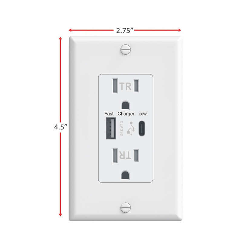 4 Pack Fake Power Outlet Wall Decals – Funny Office Prank Stickers