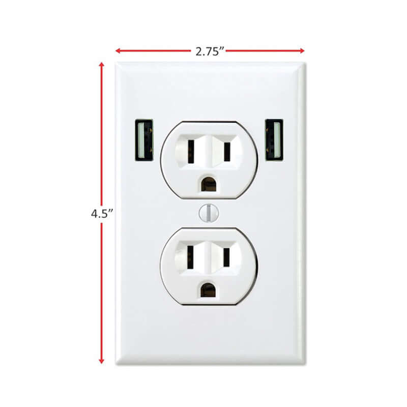 4 Pack Fake Power Outlet Wall Decals – Funny Office Prank Stickers