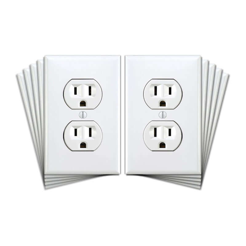 4 Pack Fake Power Outlet Wall Decals – Funny Office Prank Stickers