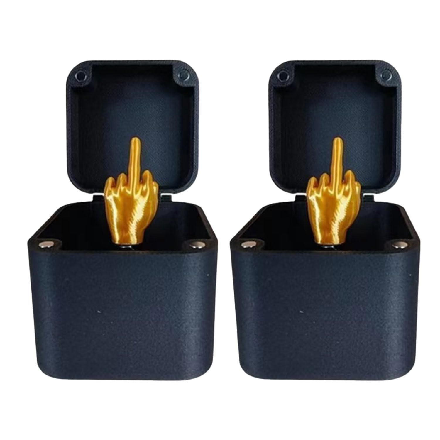 Middle Finger in a Box – Funny Gag Gift Prank Toy for Adults