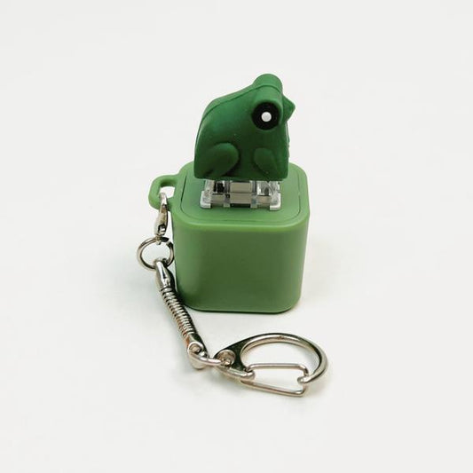 Frog Croaking & Spinning Quack Duck Keychain - Realistic Sounds LED Lights Fidget Toy for Stress Relief Focus Kids Adults Portable Sensory Item