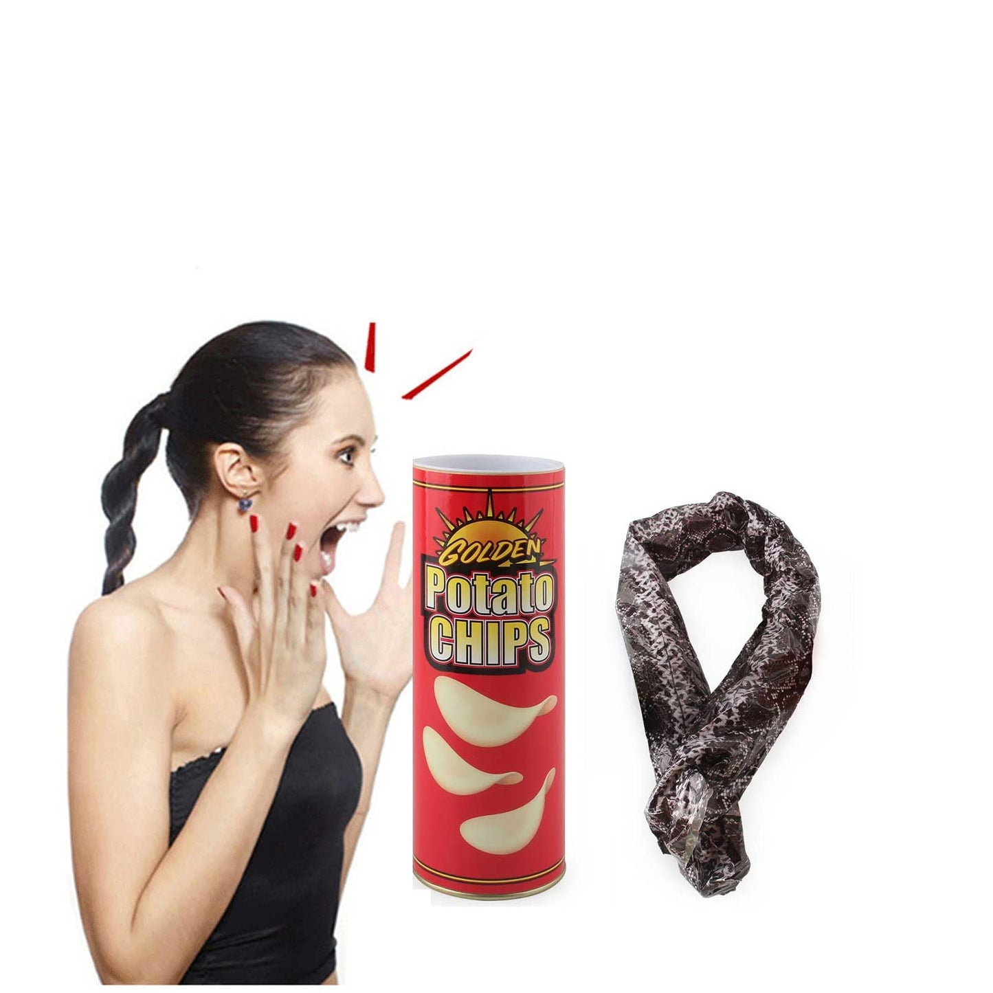 Realistic Snake in Chips Can Prank – Hilarious Gag Gift for Friends