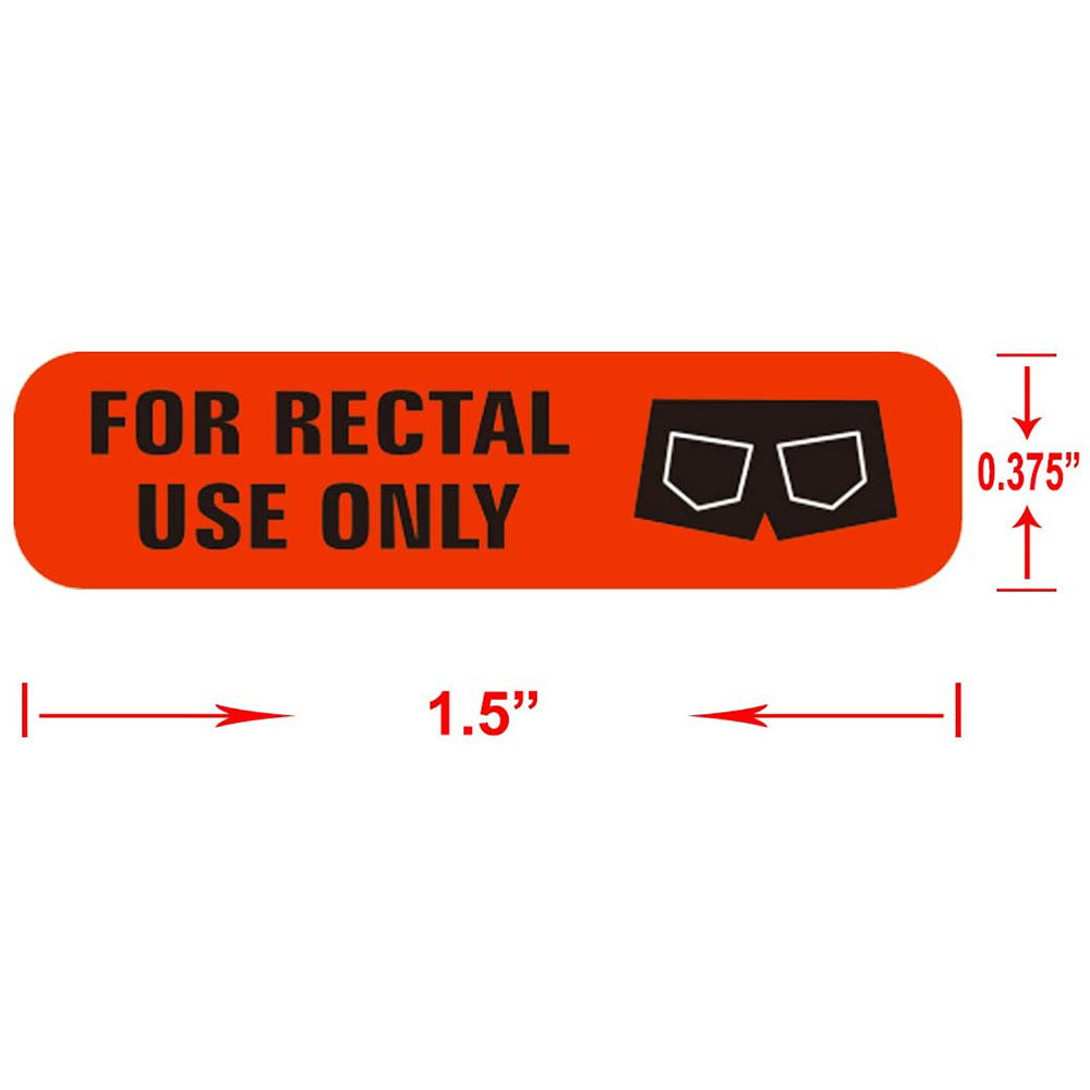 "For Rectal Use Only" Waterproof Prank Label – Funny Sticker Roll