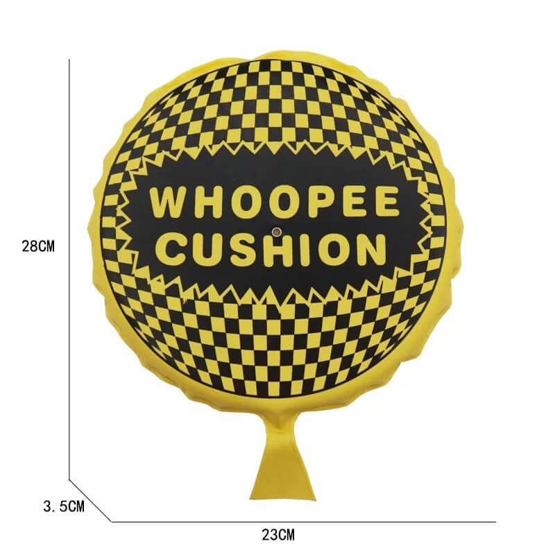Funny whoopee cushion prank toy, perfect gag gift for laughter and surprise on April Fools or Halloween.