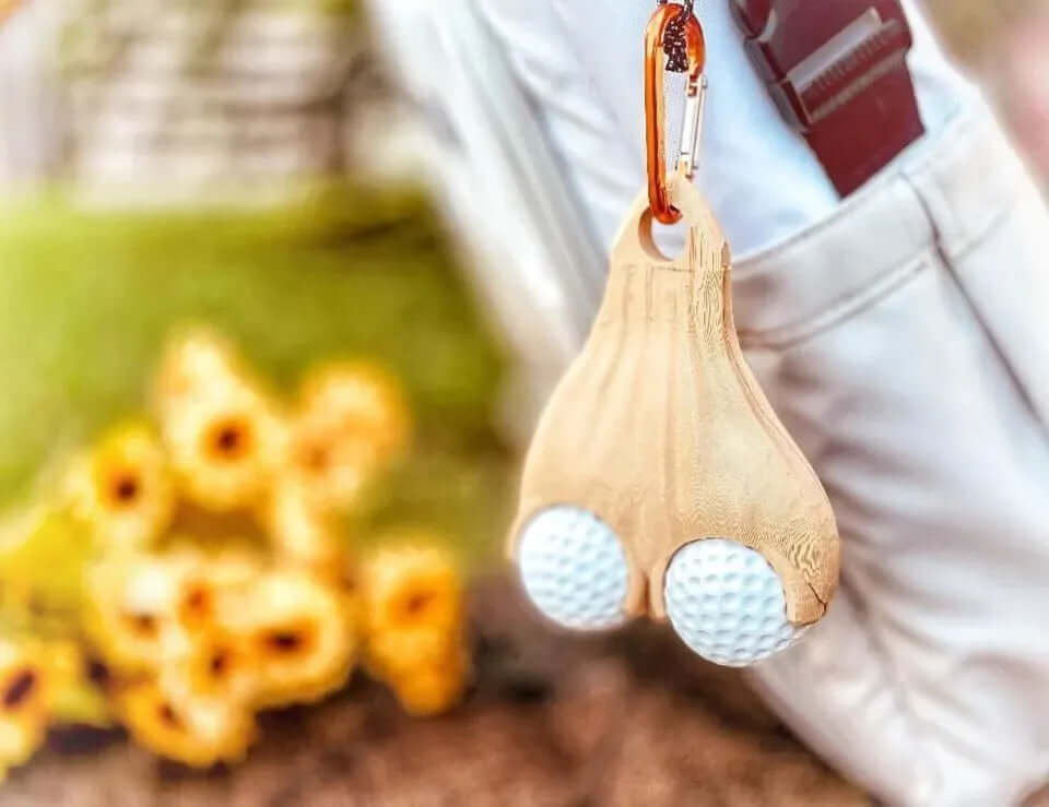 Golf Ball Testicle Holder – Hilarious Gag Gift for Golf Lovers