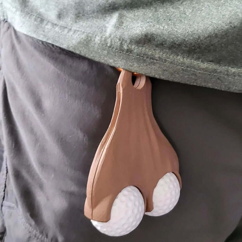 Golf Ball Testicle Holder – Hilarious Gag Gift for Golf Lovers