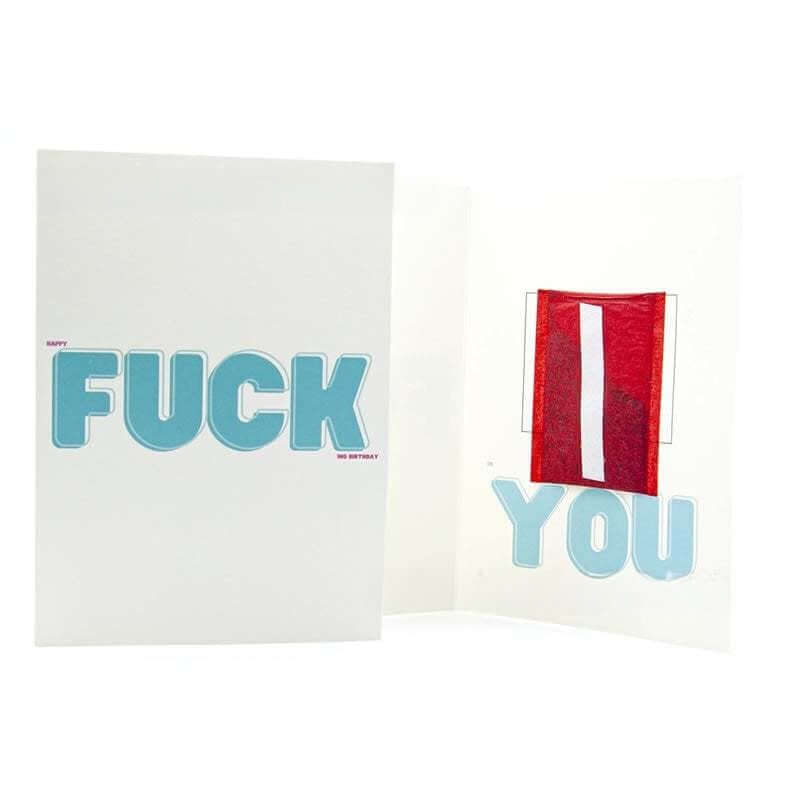 Happy F*cking Birthday Glitter Bomb Prank Card, a hilarious surprise for unforgettable memories!