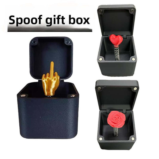Middle Finger in a Box – Funny Gag Gift Prank Toy for Adults