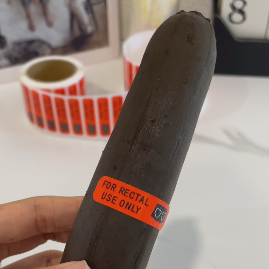 "For Rectal Use Only" Waterproof Prank Label – Funny Sticker Roll