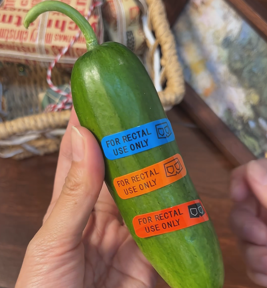 "For Rectal Use Only" Waterproof Prank Label – Funny Sticker Roll